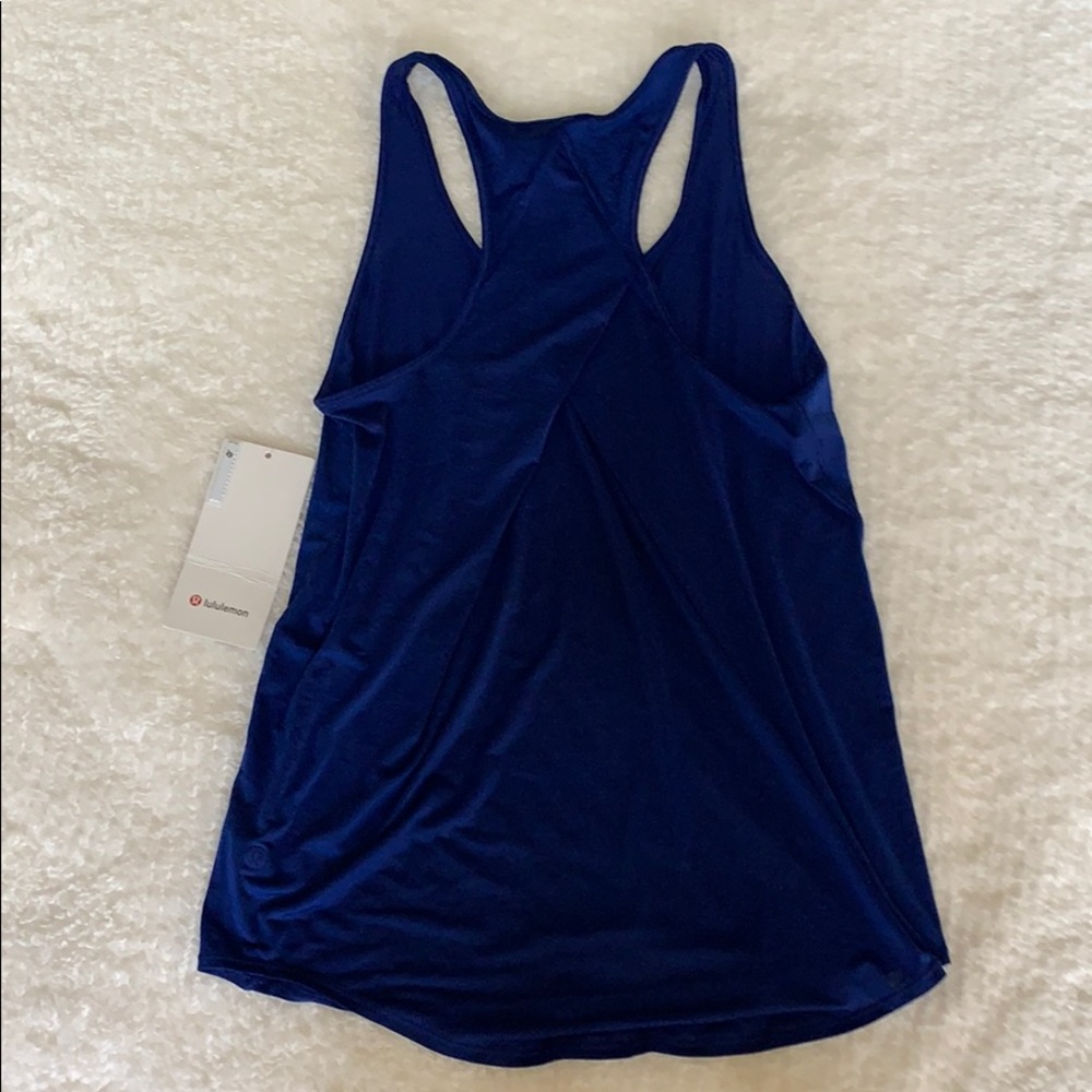 Lululemon Essential Tank Pleated - Blue - Size 4